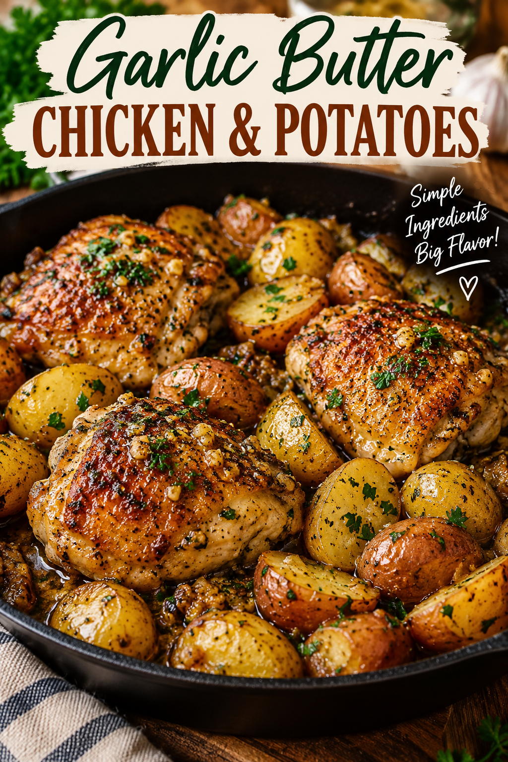 Garlic Butter Chicken & Potatoes